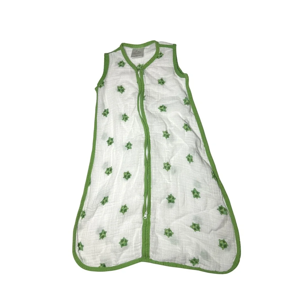 aden + anais Classic Muslin Sleep Sack Turtle Print 0-6M Small Wearable Blanket